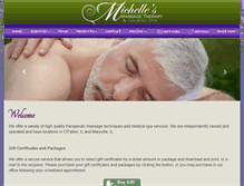 Tablet Screenshot of michellesmassagetherapy.com